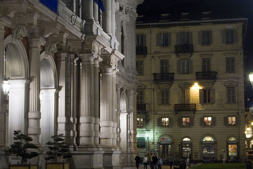 Palazzo Carignano sera
