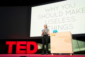 TED “The true beauty of making useless things,” according to Simone Giertz, is 